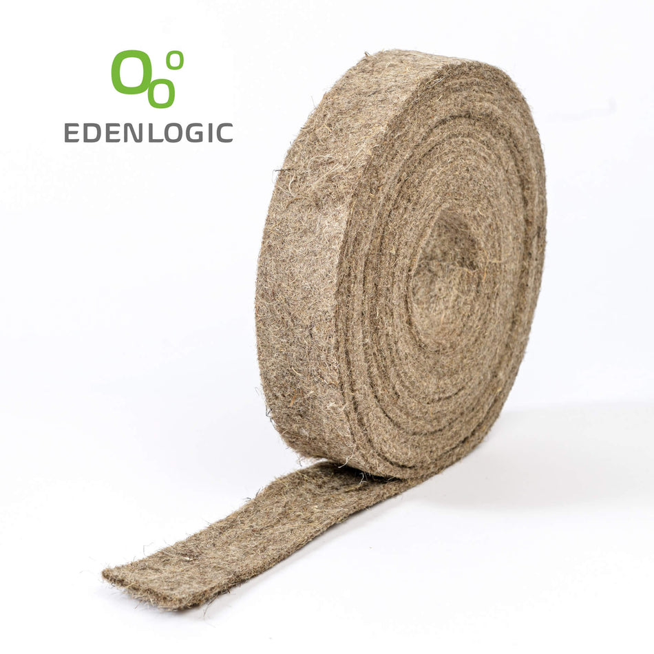 Naturdämmstreifen Breite 50mm - NDS aus 100% Hanffasern - Lehmmeister