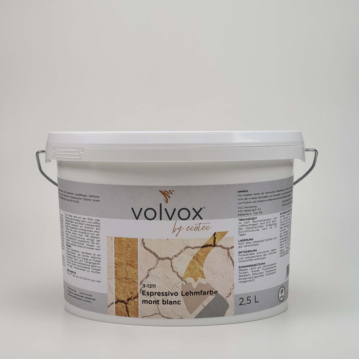 VOLVOX Espressivo Lehmfarbe - (017) mont blanc - Lehmmeister