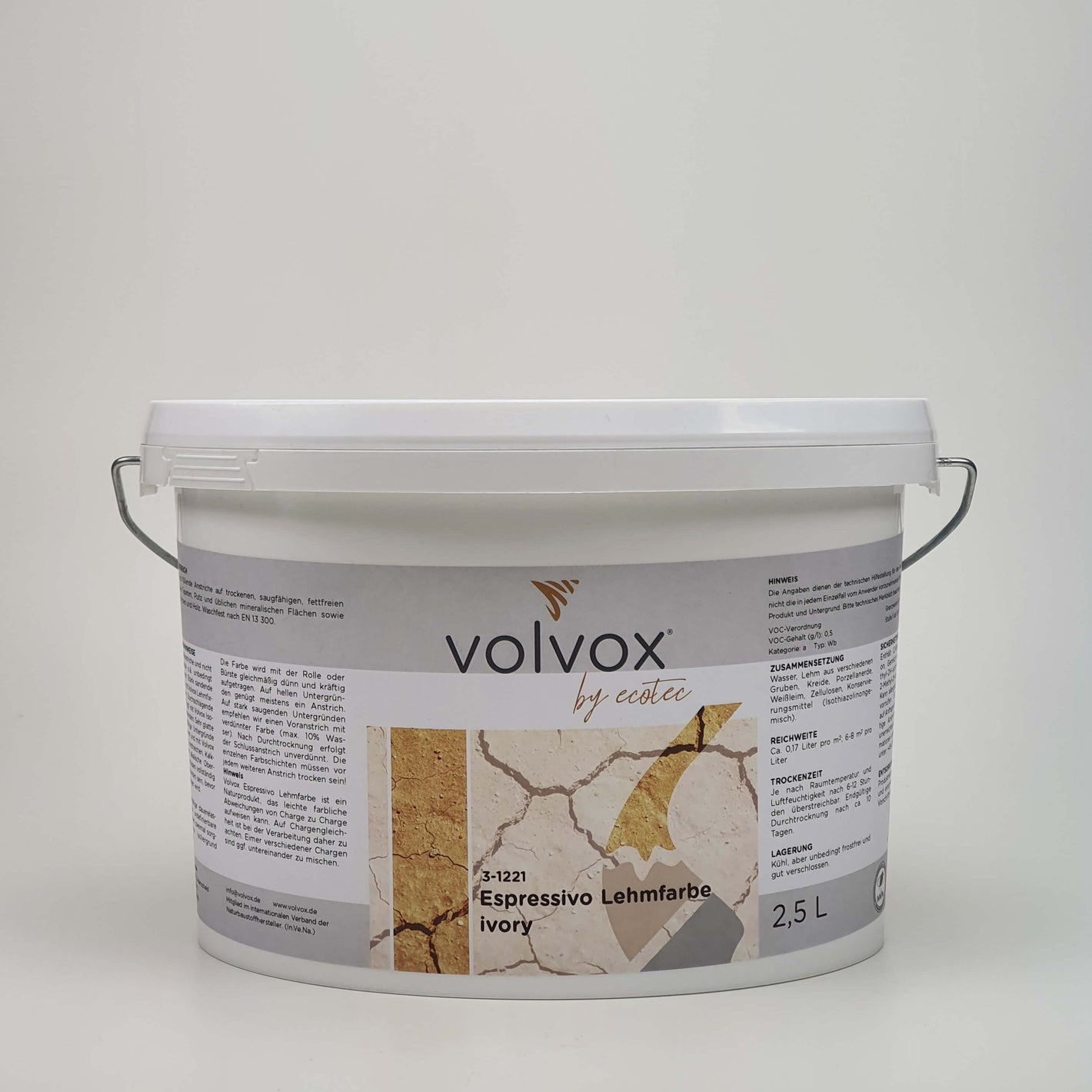 volvox Espressivo Lehmfarbe 2,5 l Eimer