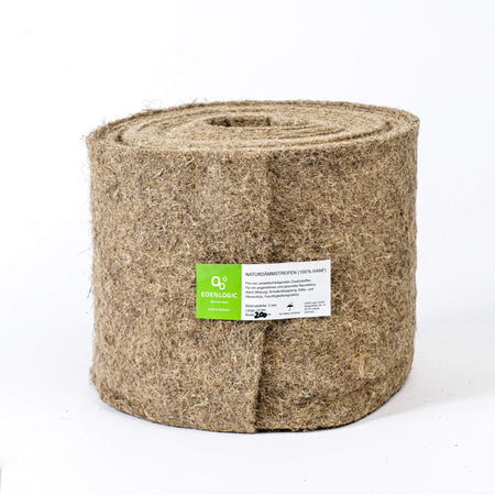 Naturdämmstreifen Breite 200mm - NDS aus 100% Hanffasern - Lehmmeister