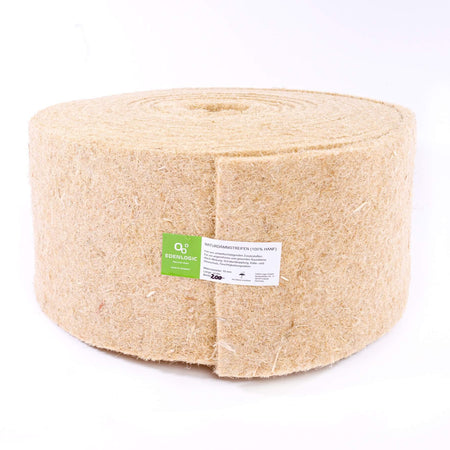 Naturdämmstreifen Breite 200mm - NDS aus 100% Hanffasern - Lehmmeister