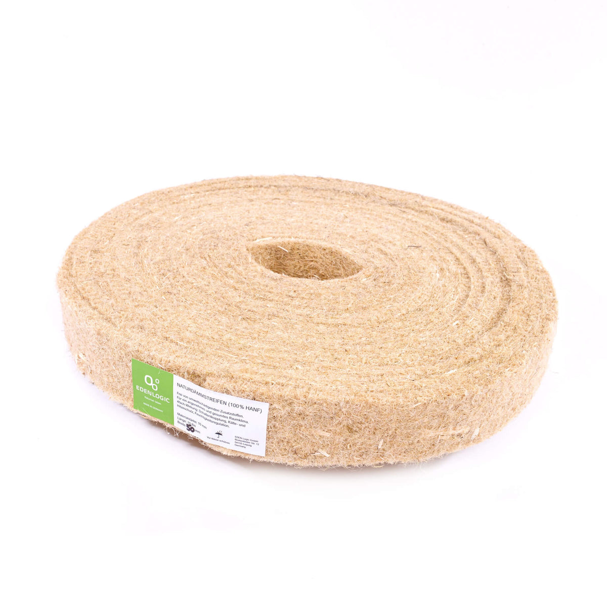 Naturdämmstreifen Breite 50mm - NDS aus 100% Hanffasern - Lehmmeister